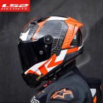 LS2 THUNDER Full Face Motorcycle Helmet ls2 FF805 carbon fiber helmets cascos para moto capacete de motocicleta - Image 5